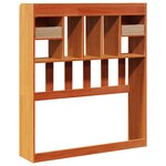 vidaXL Tête de lit avec rangement cire marron 90 cm bois massif de pin