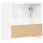 vidaXL Armoire de salle de bain Blanc brillant Bois d'ingénierie