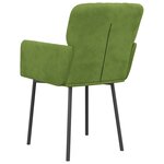 vidaXL Chaises à manger lot de 2 Vert clair Velours