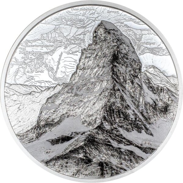 Pièce de monnaie en Argent 5 Francs g 31.1 (1 oz) Millésime 2025 MATTERHORN