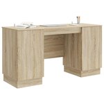 vidaXL Bureau Chêne Sonoma 142 5 x 50 x 75 cm Bois d'ingénierie