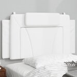vidaXL Coussin de tête de lit blanc 100 cm similicuir