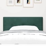 Cabeza de lit LED vidaXL capitonnée en velours vert foncé 100 cm