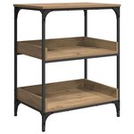 vidaXL Chariot de cuisine Chêne artisanal 60 x 41 x 80 5 cm