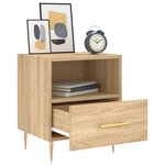 vidaXL Table de chevet chêne sonoma 40x35x47 5 cm bois d’ingénierie