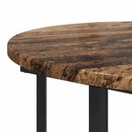 vidaXL Ensemble de tables d'appoint 2 Pièces Bois ancien et noir
