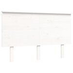 vidaXL Lit pour personne âgée sans matelas blanc 140x190cm bois massif