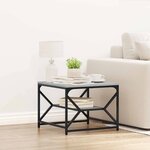 vidaXL Table basse Sonoma gris 51 x 50 x 40 cm
