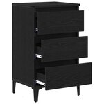 vidaXL Cabinet de chevet Chêne noir 40 x 35 x 70 cm Bois d'ingénierie