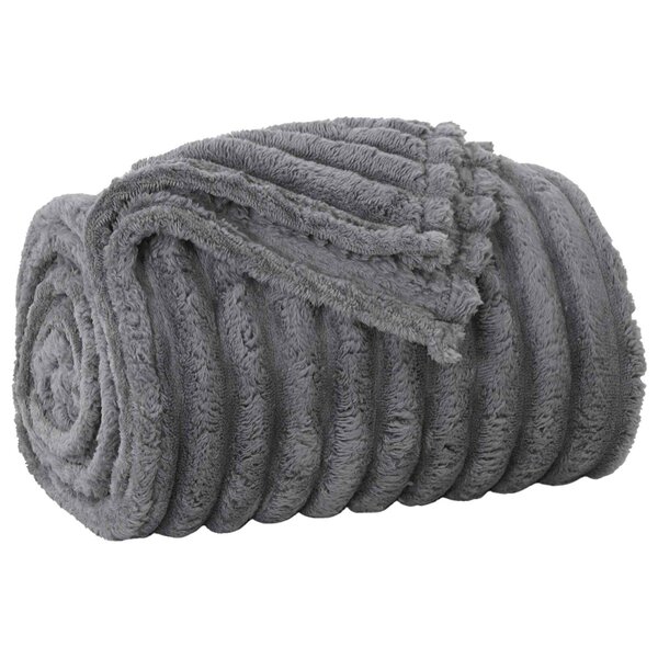 vidaXL plaid Gris foncé 200 x 150 cm 0.8 kg Polaire