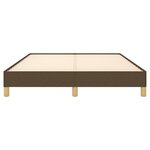 vidaXL Cadre de lit sans matelas marron foncé 160x200 cm tissu