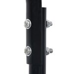 vidaXL Rouleau à gazon noir 63 cm 50 L