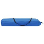 vidaXL Chaise longue pliable 2 places Bleu Acier