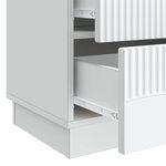 vidaXL Cabinet de chevet Blanc 62 x 34 5 x 44 5 cm Bois d'ingénierie