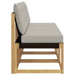 vidaXL 3 Pièce Sofa de milieu extérieur