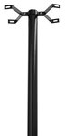 Support vertical en acier  E2112  pour boîte aux lettres ARREGUI  144 Cm  Noir