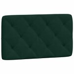 vidaXL Lit avec matelas vert foncé 90x200 cm velours