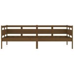 vidaXL Lit de jour marron miel bois de pin massif 90x200 cm