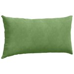 vidaXL Coussins de canapé 2 Pièces Vert clair 80 x 40 cm