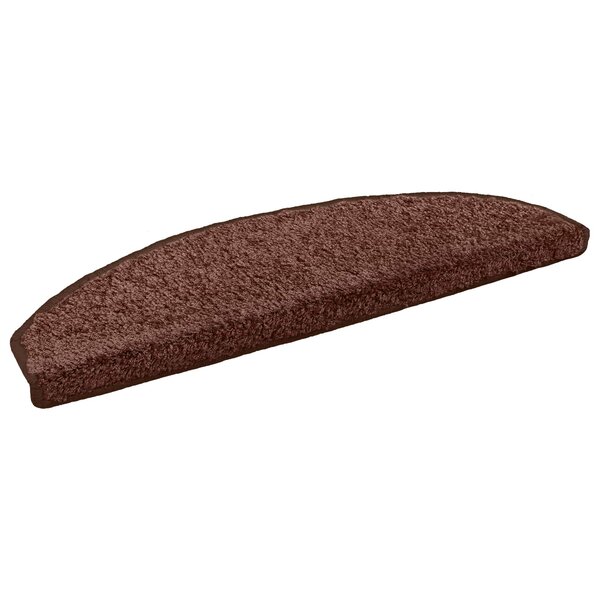 vidaXL Tapis d'escalier auto-adhésifs 15 pc 80 x 24 5 x 3 5 cm Marron