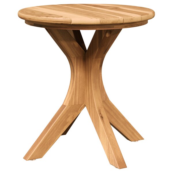 vidaXL Table de Jardin Ø40x41 cm Bois Massif Teck