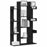 vidaXL Bibliothèque Chêne noir 86 x 25 5 x 140 cm Bois d'ingénierie