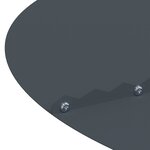 vidaXL Pot en résine Anthracite Résine Moyen Jardinières