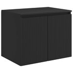 vidaXL Cabinet de Salle de Bain Mural Noir 62 5 x 44 5 x 50 cm