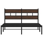 vidaXL Cadre de lit sans matelas avec tête de lit 140x200 cm