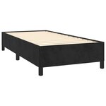 vidaXL Cadre de lit sans matelas noir 90x200 cm velours