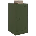 vidaXL Buffet vert olive 34 5x39x73 cm acier