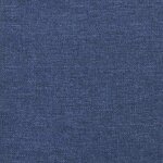 vidaXL Sommier à lattes de lit avec matelas bleu 120x190 cm tissu