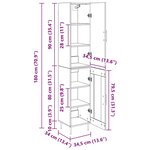 vidaXL Haut Armoire 2 Pièces Chêne artisanal Bois d'ingénierie