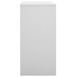 vidaXL Armoires à casiers 2 Pièces Gris clair 90x45x92 5 cm Acier