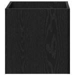 vidaXL Bac à Plantes Chêne Noir 40x40x40 cm Bois Ingénierie