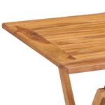 vidaXL Ensemble à manger d'extérieur pliable 5 Pièces Bois solide de teck