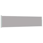 vidaXL Auvent latéral rétractable de patio 120x500 cm Gris