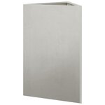 vidaXL Jardinières 2 Pièces triangulaire 50x43x75 cm acier inoxydable