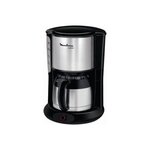 Moulinex ft360811 cafetière filtre avec verseuse isotherme subito - 8 à 12 tasses - noir et inox