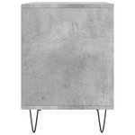 vidaXL Table de chevet gris béton 40x35x50 cm bois d’ingénierie