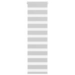 vidaXL Store zèbre gris clair largeur du tissu 40 9 cm polyester