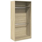 vidaXL Garde-robe Chêne sonoma 100x50x200 cm Aggloméré