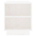 vidaXL Meuble TV Blanc 110x35x40 5 cm Bois de pin massif