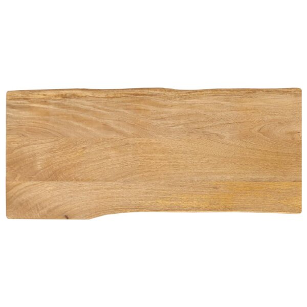vidaXL Dessus de table 90x40x2 5 cm bord vivant bois massif manguier