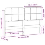 vidaXL Tête de lit capitonnée Marron et Taupe 160 cm Pin massif