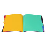 Trieur en plastique 6 compartiments - Format A4 - Rainbow Class