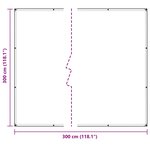 vidaXL Couverture pour plantes Transparent 3 x 3 m PVC