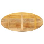 vidaXL Dessus de table 120x50x2 5 cm ovale bois massif de manguier