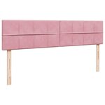 vidaXL Cadre de lit ottoman avec matelas rose 160x200 cm velours