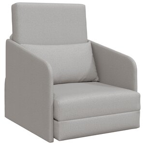 vidaXL Canapé-lit de sol 2-en-1 gris nuage 65x80x83 cm tissu